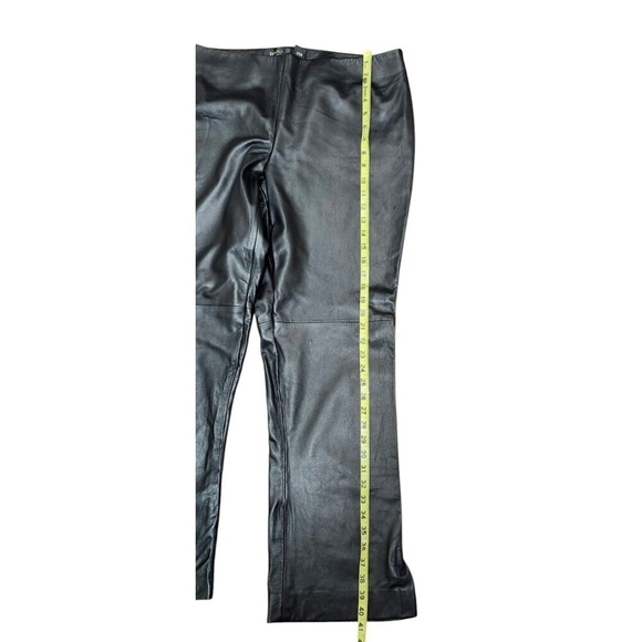 Dana Buchman Black Soft Leather Pants Size 16 - Picture 14 of 15